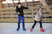 Bas-en-Basset : premières glisses sur la patinoire synthétique