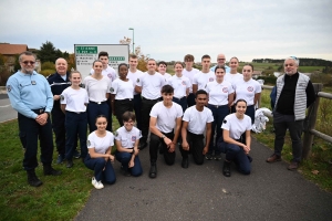 Les Cadets de la gendarmerie prennent possession du terrain