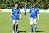 Fabien  Reynaud, capitaine de l&#039;équipe fanion, et Tristan Granger, buteur