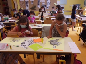 Yssingeaux : des « illustrateurs » en herbe à l&#039;école Jean-de-la-Fontaine