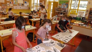 Yssingeaux : des « illustrateurs » en herbe à l&#039;école Jean-de-la-Fontaine