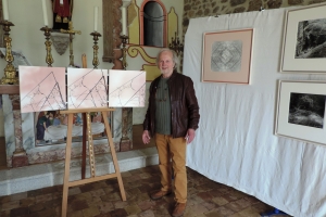 Marc Humbert exposait ses photos à la chapelle St Martin de Tiranges.