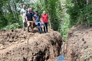 Le Monastier-sur-Gazeille : un chantier périlleux pour changer la canalisation d&#039;eau de 1930