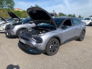 Monistrol-sur-Loire : les pompiers s&#039;informent sur les véhicules électriques