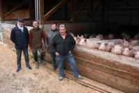 André Perrier (président de Goûtez Pur Suc), Jean-Luc Nicolas (Ferme de Fontbonne), Odile et André Suc