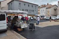 Les producteurs ont investi la place du Marché.