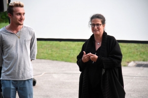 Maxime Gonzales, médiateur culturel et Carine Loubeau réalisatrice