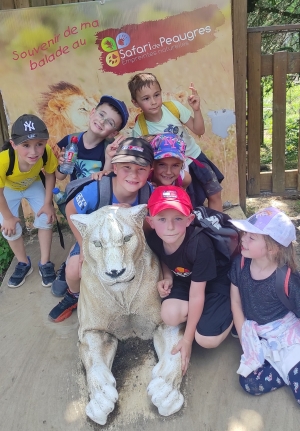 Monistrol-sur-Loire : sortie au zoo de Peaugres pour les CP de l’école Notre-Dame-du-Château