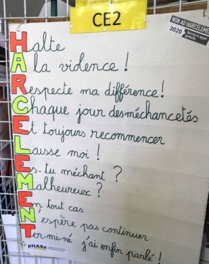 Yssingeaux : tous unis contre le harcèlement à l’école publique