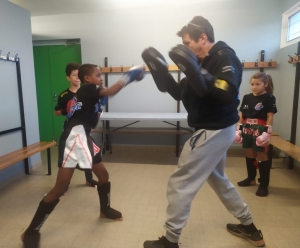 L&#039;Athlétic-Club du Puy à la Coupe de Noël de kick-boxing à Rive-de-Gier