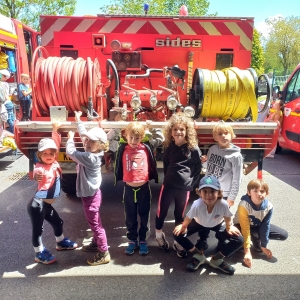 Lapte : une randonnée jusqu&#039;à la caserne des pompiers pour des écoliers de l&#039;école du Petit Suc