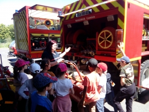 Lapte : une randonnée jusqu&#039;à la caserne des pompiers pour des écoliers de l&#039;école du Petit Suc