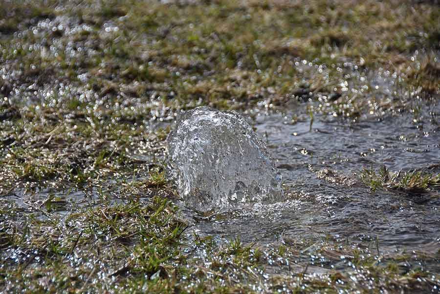 Quand l'eau remonte du sol ?