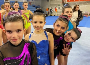 Gymnastique rythmique : 5 médailles d&#039;or pour Monistrol à Lyon