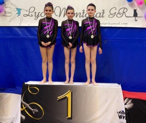 Gymnastique rythmique : 5 médailles d&#039;or pour Monistrol à Lyon