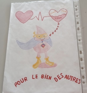 Yssingeaux : les écoliers de Jean-de-la-Fontaine primés pour leurs dessins sur le don de sang