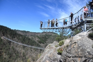 Passerelle himalayenne des gorges du Lignon : les premiers chiffres de fréquentation connus