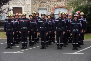 Montfaucon-en-Velay : le nouveau chef installé et des promotions chez les pompiers