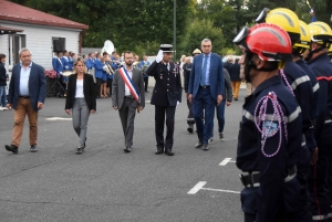 Montfaucon-en-Velay : le nouveau chef installé et des promotions chez les pompiers