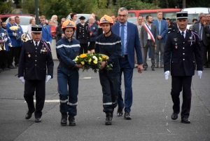 Montfaucon-en-Velay : le nouveau chef installé et des promotions chez les pompiers