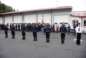 Montfaucon-en-Velay : le nouveau chef installé et des promotions chez les pompiers