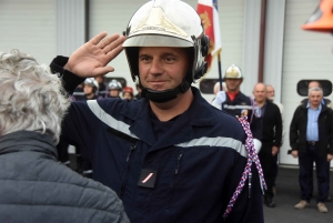 Montfaucon-en-Velay : le nouveau chef installé et des promotions chez les pompiers