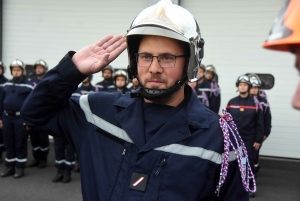 Montfaucon-en-Velay : le nouveau chef installé et des promotions chez les pompiers