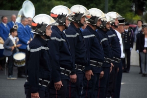 Montfaucon-en-Velay : le nouveau chef installé et des promotions chez les pompiers