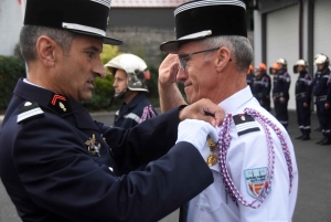 Montfaucon-en-Velay : le nouveau chef installé et des promotions chez les pompiers