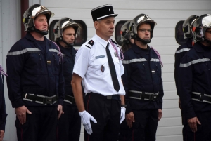 Montfaucon-en-Velay : le nouveau chef installé et des promotions chez les pompiers