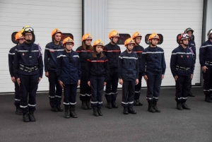 Montfaucon-en-Velay : le nouveau chef installé et des promotions chez les pompiers