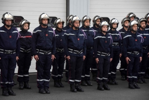 Montfaucon-en-Velay : le nouveau chef installé et des promotions chez les pompiers