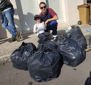 Lantriac : 300 litres de déchets ramassés