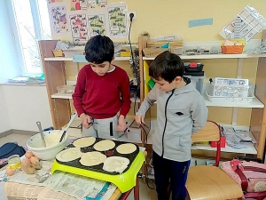 Grazac : les écoliers fêtent la Chandeleur