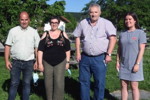 Sébastien Masson, Fanny Sabatier, Raymond Abrial et Juliette Deydier