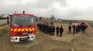 Monistrol-sur-Loire : la première pierre du centre de secours symboliquement posée