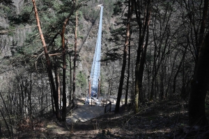 La passerelle himalayenne des gorges du Lignon est ouverte ! (vidéo)