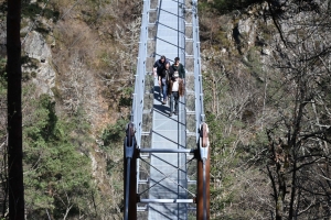 La passerelle himalayenne des gorges du Lignon est ouverte ! (vidéo)