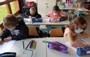 Les écoliers de Saint-Maurice-de-Lignon associés à la création d&#039;aire de jeux