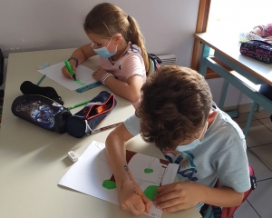 Les écoliers de Saint-Maurice-de-Lignon associés à la création d&#039;aire de jeux