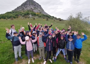 Monistrol-sur-Loire : des écoliers au Mézenc