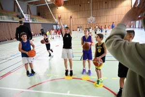 Retournac : 54 jeunes basketteurs de Haute-Loire en stage au gymnase