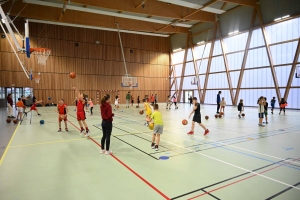 Retournac : 54 jeunes basketteurs de Haute-Loire en stage au gymnase