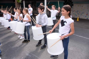 Monistrol-sur-Loire : des concerts de percussions dans les cours des écoles primaires