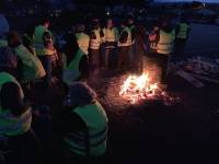 Gilets jaunes : à Monistrol, on s&#039;organise pour passer la nuit