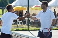 Théo Bernard (Saint-Peray, 5/6), à droite, a éliminé Dimitri Thomas (Lyon, 3/6), 6-1, 0-6, 6-2.