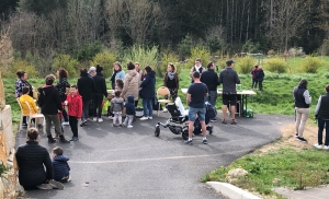 Raucoules : 90 enfants à la chasse aux oeufs aidés d&#039;un grand lapin