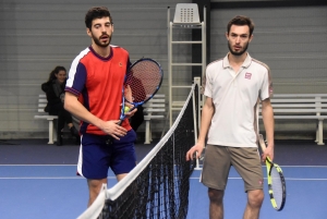 Thomas Morange (15/3, AS Caluire) et Jean-Baptiste Aubanel (15/2, TC Riorgeois)