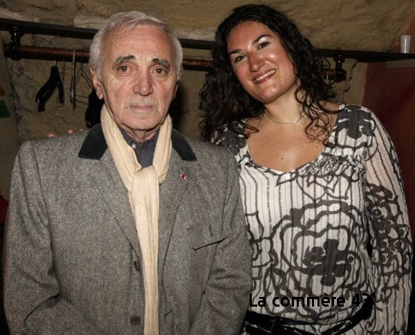 Aznavour et Joana Mendil. Crédit DR||