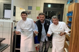 Manuel Amoros et Zvonko Radnic en stage à Saint-Bonnet-le-Froid